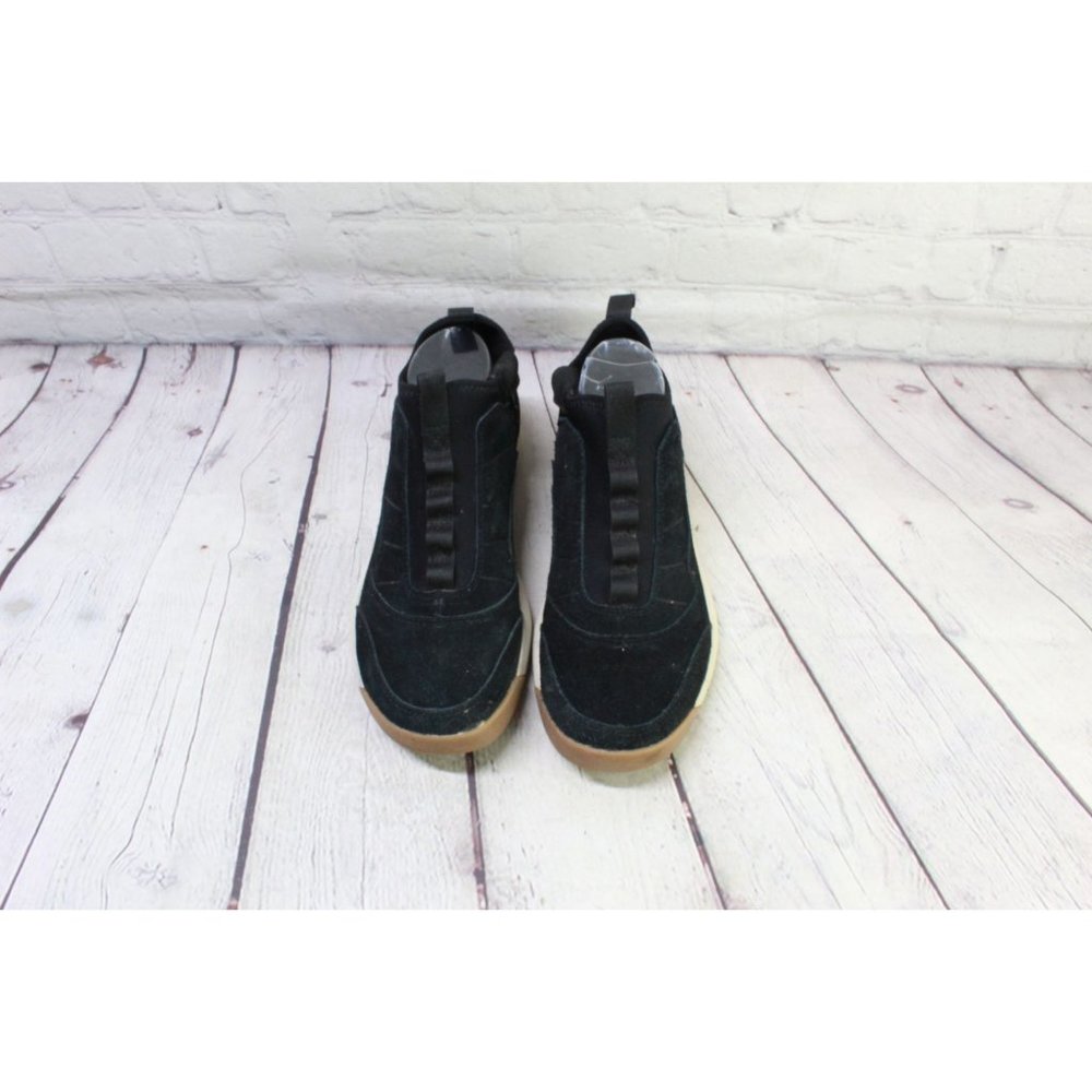 LL Bean Vista Black Suede Stretch Collar Pull-On Mid Boots Size 8.5 M - Picture 5 of 9